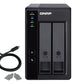 QNAP TR-002 Boîtier de disques de stockage Boîtier disque dur/SSD Noir 2.5/3.5"