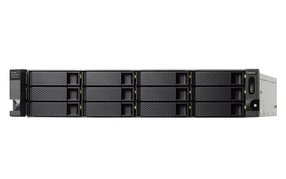 QNAP TL-R1200C-RP Boîtier de disques de stockage Boîtier disque dur/SSD Noir, Gris 2.5/3.5"