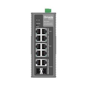 TP-Link Omada IES210GPP commutateur réseau Géré Gigabit Ethernet (10/100/1000) Connexion Ethernet, supportant l'alimentation via ce port (PoE) DIN rail Gris