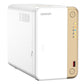 QNAP TS-262 NAS Tower Intel® Celeron® N4505 4 Go 0 To QNAP QTS Or, Blanc