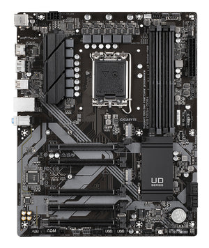 GIGABYTE B760 DS3H DDR4 Carte Mère - Prend en charge les processeurs Intel Core 14e génération, VRM numérique 18+2+1 phases, jusqu'à 5333MHz DDR4 (OC), 2xPCIe 4.0 M.2, LAN GbE, USB 3.2 Gen 2