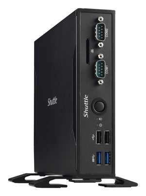 Shuttle XPC slim DS68U PC/poste de travail Intel® Celeron® 3855U 0 Go DDR3L-SDRAM Mini PC Noir
