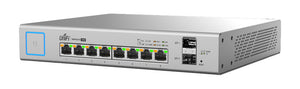 Ubiquiti UniFi US-8-150W commutateur réseau Géré Gigabit Ethernet (10/100/1000) Connexion Ethernet, supportant l'alimentation via ce port (PoE) Blanc