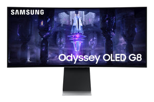 Samsung G85SB écran plat de PC 86,4 cm (34") 3440 x 1440 pixels UltraWide Quad HD OLED Argent