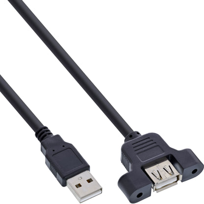 InLine 33440E câble USB 0,6 m Noir