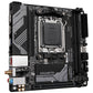 GIGABYTE B650I AX Carte mère - AMD Ryzen série 9000, VRM 5+2+1 phases, jusqu'à 6400 MHz DDR5 (OC), 1xPCIe 4.0 M.2, LAN 2,5 GbE, WIFI 6E, USB 3.2 Gen 2