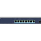 NETGEAR 8-Port Multi-Gigabit/10G Ethernet Ultra60 PoE++ Smart Switch with 2 SFP+ Ports (MS510TXUP) Géré L2+ 10G Ethernet (100/1000/10000) Connexion Ethernet, supportant l'alimentation via ce port (PoE) Gris