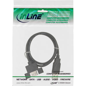 InLine 33440E câble USB 0,6 m Noir
