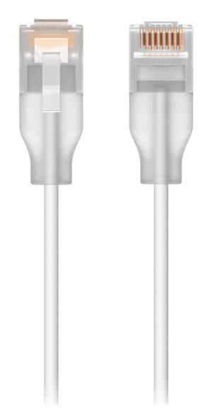Ubiquiti UACC-Cable-Patch-EL-12M-W câble de réseau Translucide, Blanc Cat6