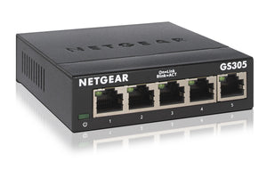 NETGEAR GS305 Non-géré L2 Gigabit Ethernet (10/100/1000) Noir