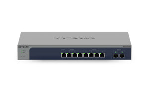 NETGEAR 8-Port Multi-Gigabit/10G Ethernet Smart Switch with 2 SFP+ Ports (MS510TXM) Géré L2+ 10G Ethernet (100/1000/10000) Gris