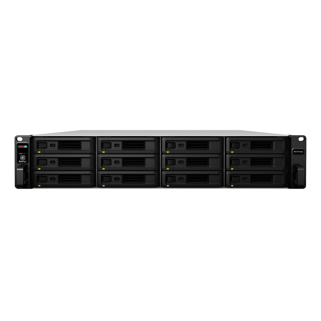 Synology RX1217sas boîtier de disques 0 To Rack (2 U) Noir