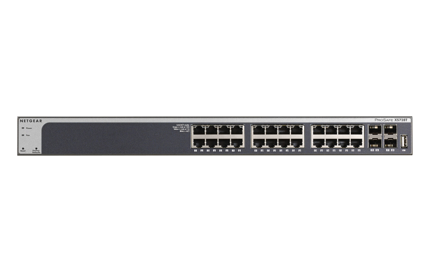 NETGEAR XS728T Géré L2+/L3 10G Ethernet (100/1000/10000) Noir