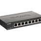 D-Link DGS-1100-08PV2 Géré L2/L3 Gigabit Ethernet (10/100/1000) Connexion Ethernet, supportant l'alimentation via ce port (PoE) Noir