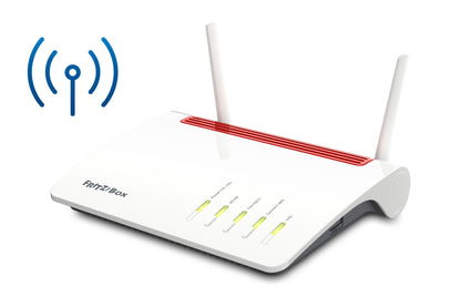 Box FRITZ! 6890 LTE routeur sans fil Gigabit Ethernet Bi-bande (2,4 GHz / 5 GHz) 4G Noir, Rouge, Blanc