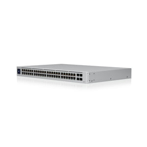 Ubiquiti UniFi USW-48-POE commutateur réseau Géré L2 Gigabit Ethernet (10/100/1000) Connexion Ethernet, supportant l'alimentation via ce port (PoE) 1U Acier inoxydable