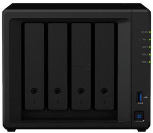 Synology DiskStation DS423+ serveur de stockage NAS Rack (8 U) Intel® Celeron® J4125 2 Go DDR4 0 To DiskStation Manager Noir