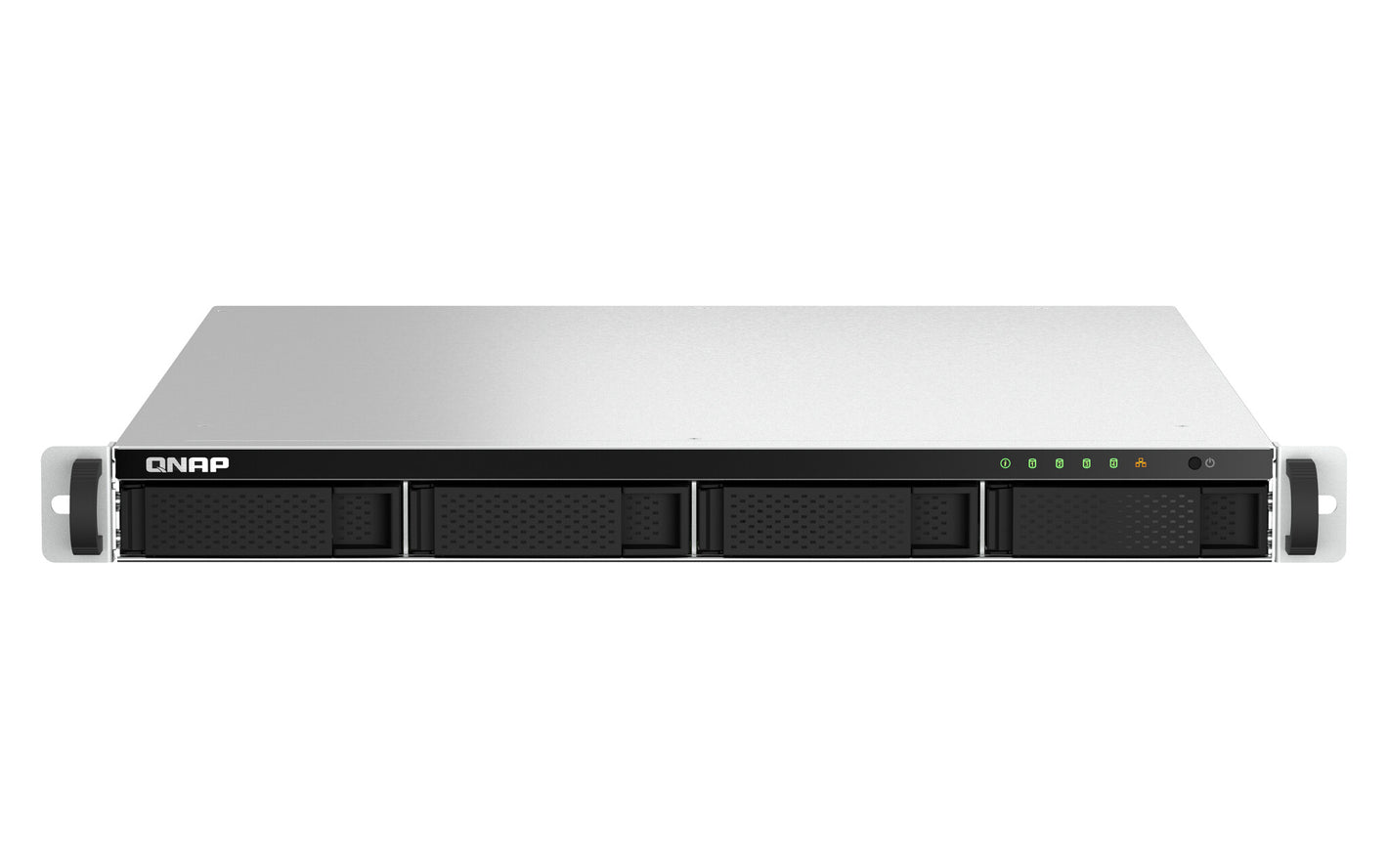 QNAP TS-464U NAS Rack (1 U) Intel® Celeron® N5095 8 Go DDR4 0 To QNAP Turbo System Aluminium, Noir