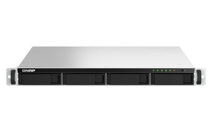 QNAP TS-464U NAS Rack (1 U) Intel® Celeron® N5095 8 Go DDR4 0 To QNAP Turbo System Aluminium, Noir
