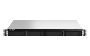 QNAP TS-464U-RP NAS Rack (1 U) Intel® Celeron® N5095 8 Go DDR4 0 To QNAP Turbo System Aluminium, Noir
