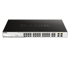 D-Link DGS-1210-28P commutateur réseau Géré L2 Gigabit Ethernet (10/100/1000) Connexion Ethernet, supportant l'alimentation via ce port (PoE) 1U Noir