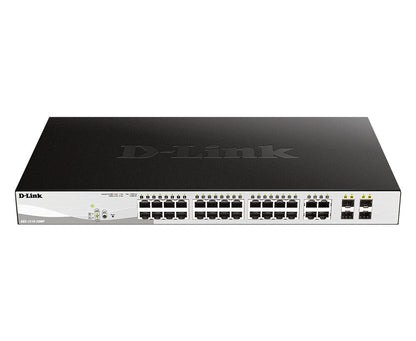 D-Link DGS-1210-28P commutateur réseau Géré L2 Gigabit Ethernet (10/100/1000) Connexion Ethernet, supportant l'alimentation via ce port (PoE) 1U Noir