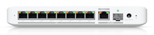 Ubiquiti UniFi Flex 2.5G PoE Géré L2 2.5G Ethernet (100/1000/2500) Connexion Ethernet, supportant l'alimentation via ce port (PoE) Montage sur le bureau ou sur le mur Blanc