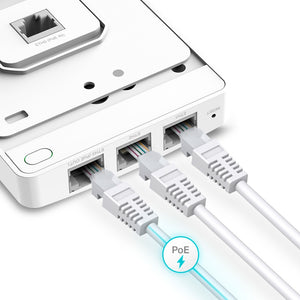 TP-Link Omada EAP615-WALL 1774 Mbit/s Blanc Connexion Ethernet, supportant l'alimentation via ce port (PoE)