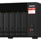 QNAP TS-673A NAS Tower Ryzen Embedded V1500B 8 Go DDR4 0 To QNAP Turbo System Noir
