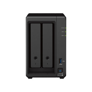 Synology DiskStation DS723+ serveur de stockage NAS Tower Ryzen Embedded R1600 2 Go DDR4 DiskStation Manager Noir