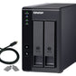 QNAP TR-002 Boîtier de disques de stockage Boîtier disque dur/SSD Noir 2.5/3.5"