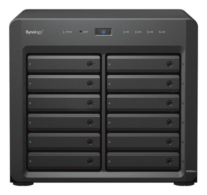 Synology DiskStation DS3622xs+ NAS Tower Intel® Xeon® D D-1531 16 Go DDR4 0 To DiskStation Manager Noir