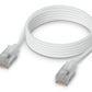 Ubiquiti UACC-Cable-Patch-EL-C6A-1M-W câble de réseau Translucide, Blanc Cat6a