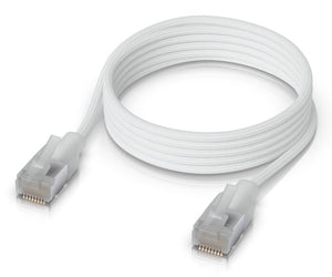 Ubiquiti UACC-Cable-Patch-EL-C6A-1M-W câble de réseau Translucide, Blanc Cat6a