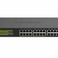NETGEAR GS324P Non-géré Gigabit Ethernet (10/100/1000) Connexion Ethernet, supportant l'alimentation via ce port (PoE) 1U Noir