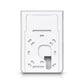 Ubiquiti U7 Pro Wall 5700 Mbit/s Blanc Connexion Ethernet, supportant l'alimentation via ce port (PoE)