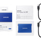 Samsung Portable SSD T7 2 To USB Type-C 3.2 Gen 2 (3.1 Gen 2) Bleu
