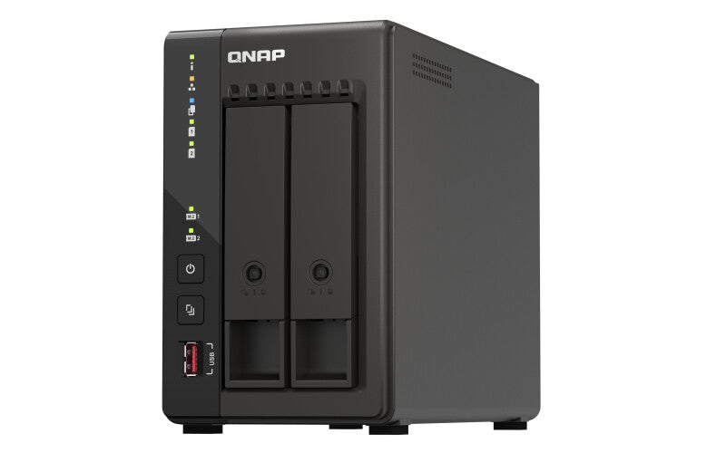 QNAP TS-253E NAS Tower Intel® Celeron® J6412 8 Go 0 To QNAP QTS Noir