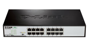 D-Link DGS-1016D/E commutateur réseau Non-géré Noir, Métallique