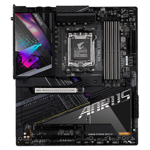 GIGABYTE X670E AORUS XTREME Carte mère - Compatible avec AMD 9000 Series CPUs, 18+2+2 Phases Digital VRM, up to 8000MHz DDR5 (OC), 4xPCIe 5.0 M.2, Wi-Fi 6E, 10GbE LAN, USB 3.2 Gen 2x2