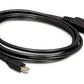 DeLOCK mini DP/DP 1.2 2 m Mini DisplayPort DisplayPort Noir