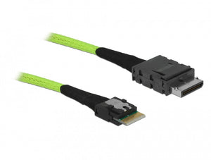 DeLOCK 85801 câble Serial Attached SCSI (SAS) 0,5 m 32 Gbit/s Noir, Vert