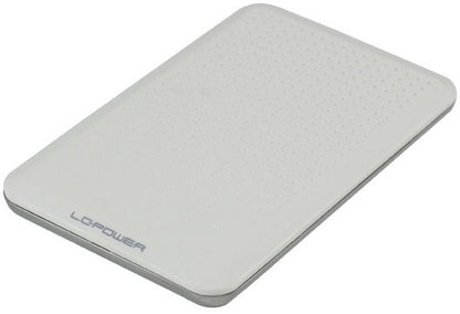 LC-Power LC-25WU3 Boîtier de disques de stockage Aluminium, Blanc 2.5" Alimenté par port USB