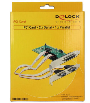 DeLOCK 1x Parallel & 2x Serial - PCI card carte et adaptateur d'interfaces