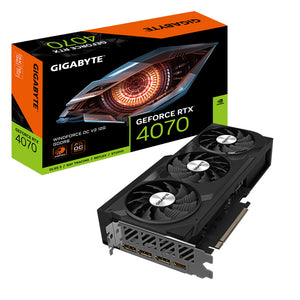 GIGABYTE GeForce RTX 4070 WINDFORCE OC V2 12G Carte graphique – 12GB GDDR6, 192-bit, PCI-E 4.0, 2490MHz Fréquence cœur, 3 x DisplayPort 1.4a, 1 x HDMI 2.1a, NVIDIA DLSS 3, GV-N4070WF3OCV2-12GD