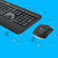 Logitech 920-008677 clavier Souris incluse Universel RF sans fil QWERTZ Suisse Noir, Blanc