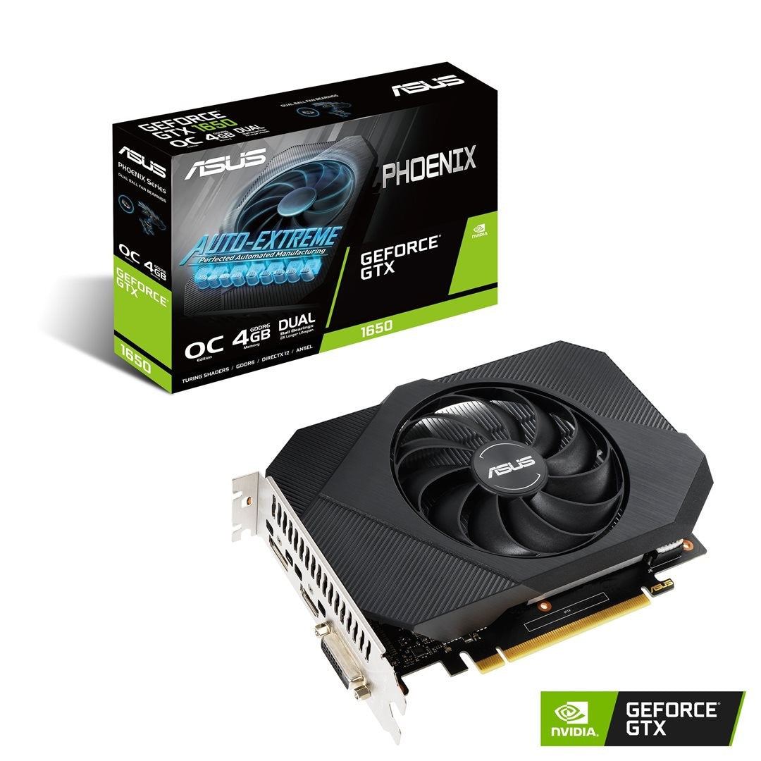 ASUS VGA 4GB GTX1650 PH O4G DP/HDMI/DVI ASUS Phoenix NVIDIA GeForce GTX 1650_46637.jpg