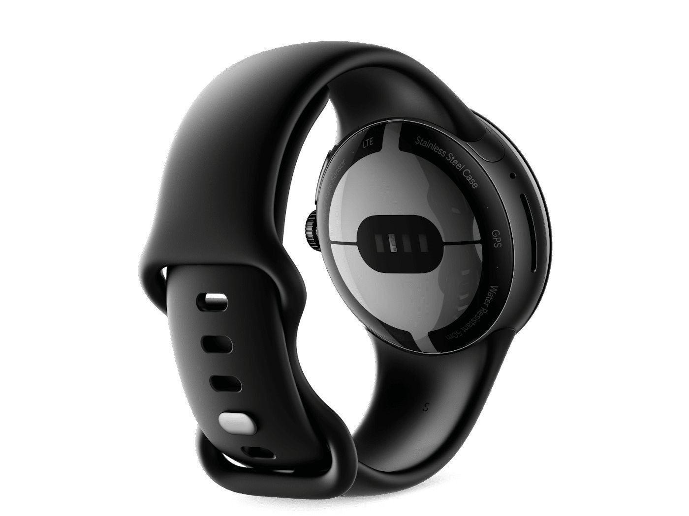 Google Pixel Watch matte black stainless steel 41mm obsidian active band_75675.jpg