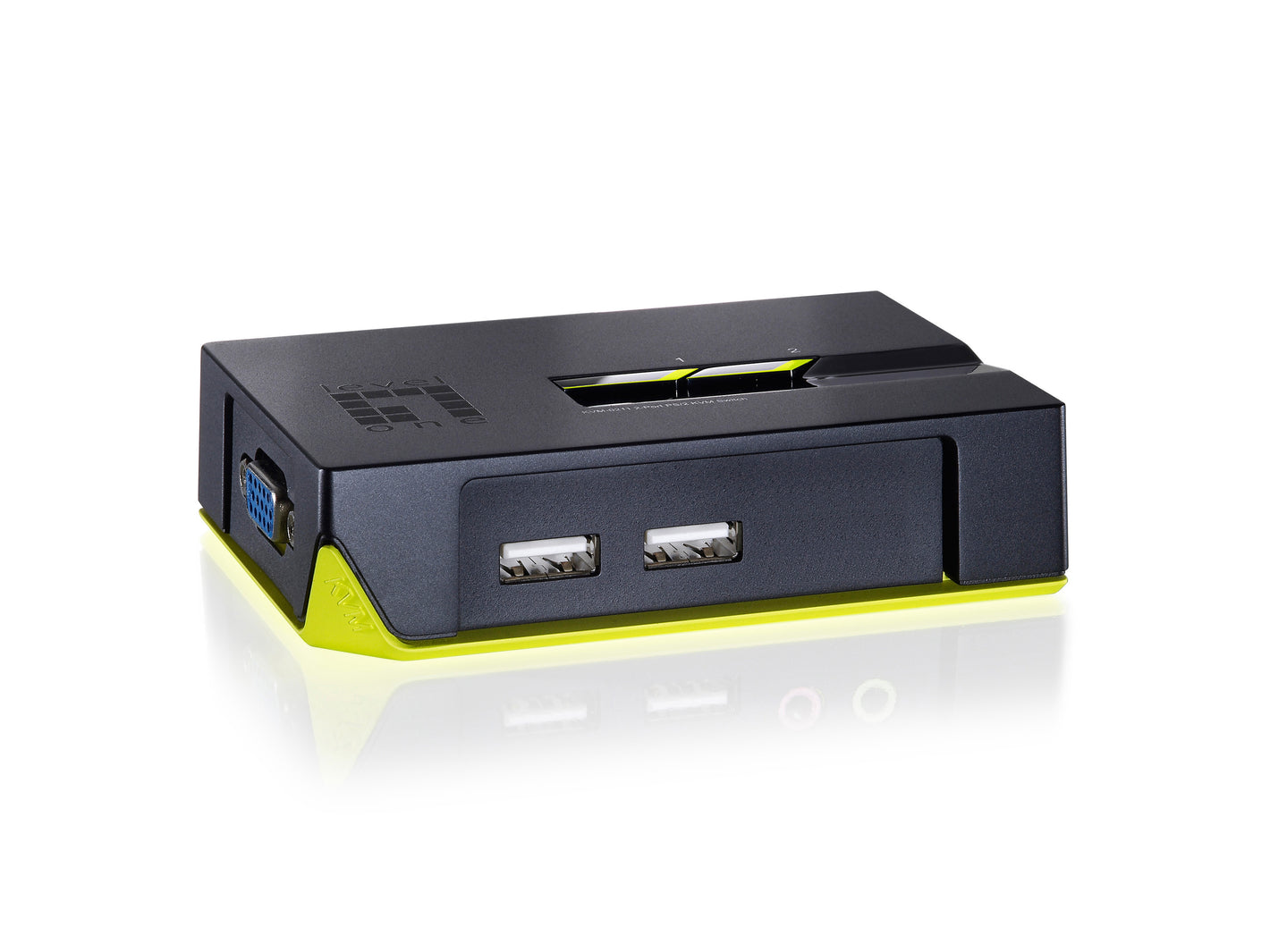 LevelOne KVM-Switch 2 PC VGA+USB Black Edition_65954.jpg