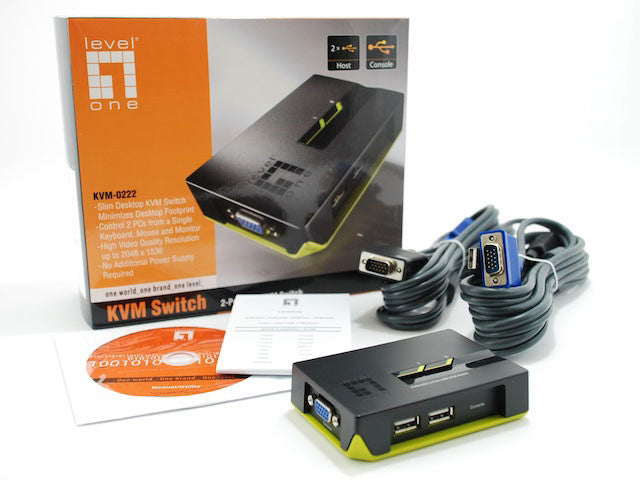 LevelOne KVM-Switch 2 PC VGA+USB Black Edition_65956.jpg